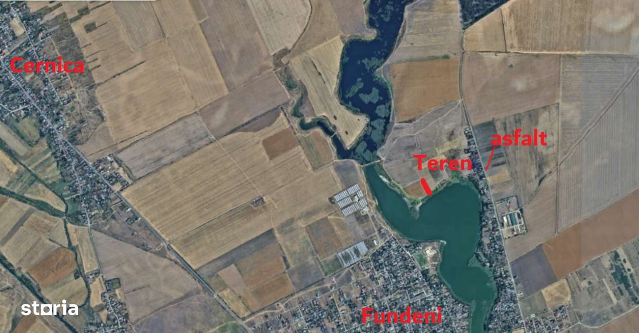 Teren cu deschidere la lac in Fundeni de Calarasi pret inbatabil - Imagine principală: 2/2