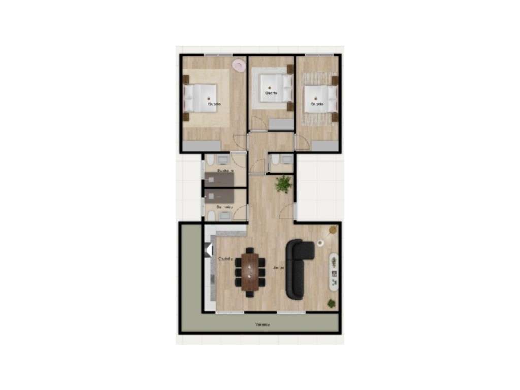 T3 em Benfica com varanda - Renovado-18