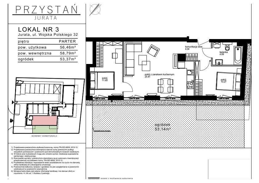 3 pokojowy apartament inwestycyjny w sercu Juraty-14