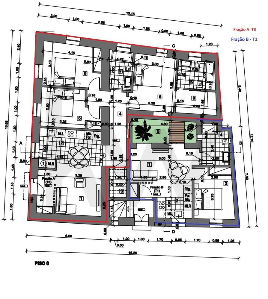 Predio com 5 frações junto ao Rio Tejo, para Reabilitar - Grande imagem: 5/13