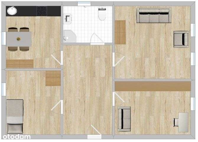 Dom wolnostojący, 3 lokale, każdy ma swoją-3