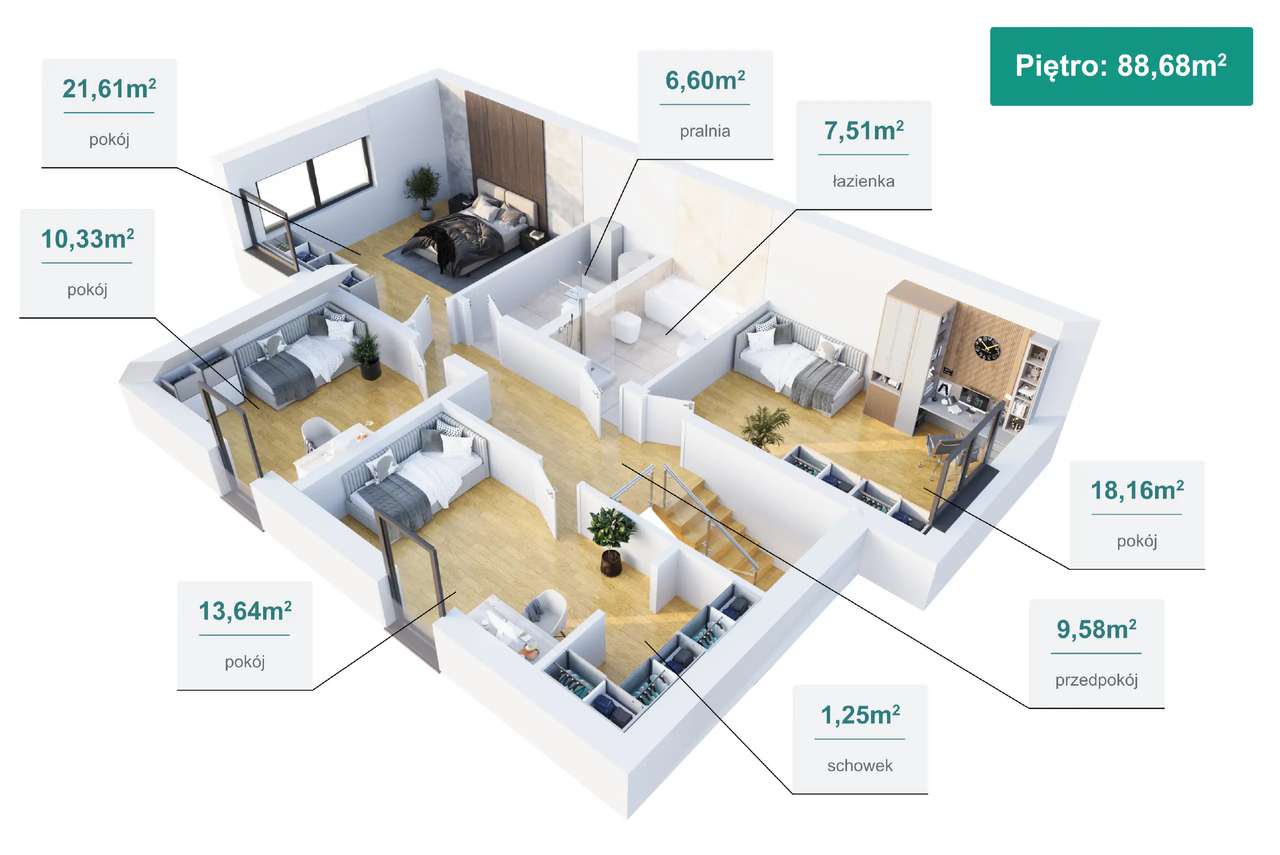 REZERWACJA Dom IDEAL na sprzedaż nowoczesny dom z dużą działką Wrocław - Pełny obrazek: 4/10
