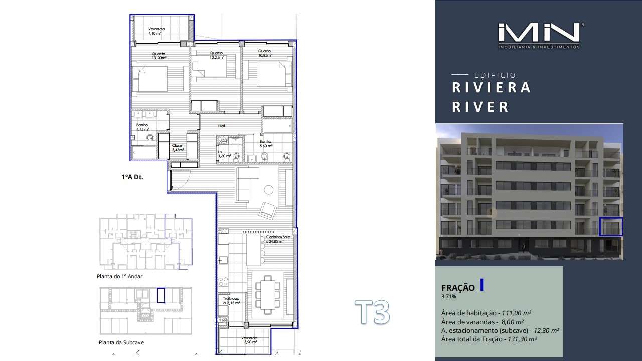 Apartamento T3 -  Novo - Grande imagem: 2/15