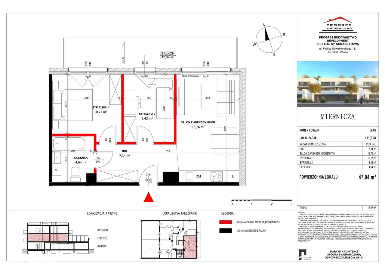 Apartament nr 2, bud.A - Pełny obrazek: 2/5