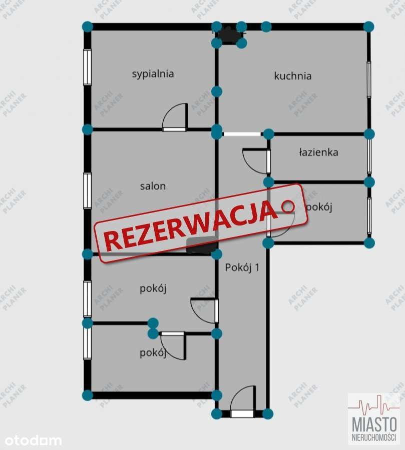 5 pokojowe mieszkanie 80 mkw Bytom ul.Kossaka - Pełny obrazek: 2/16