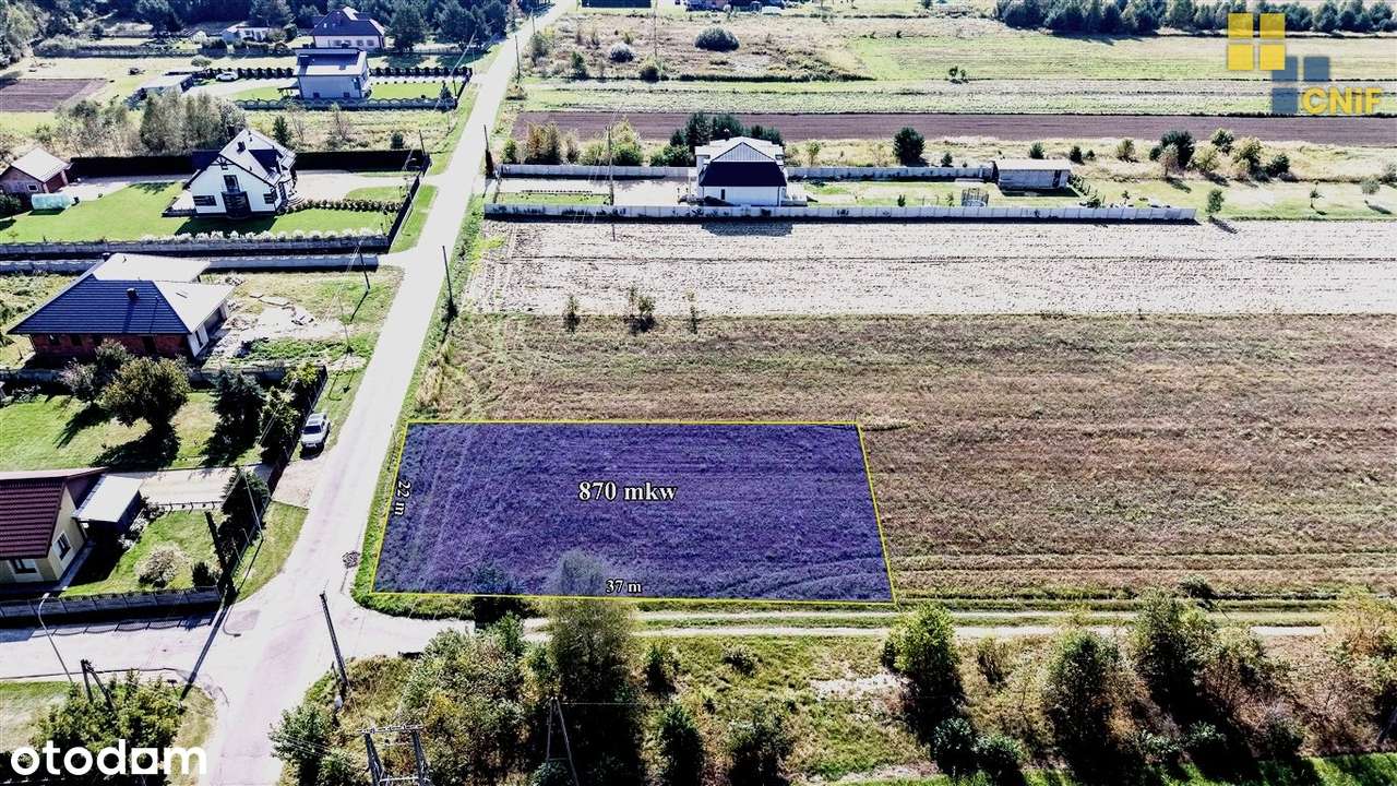 Miedźno- kształtna działka budowlana - Pełny obrazek: 5/5