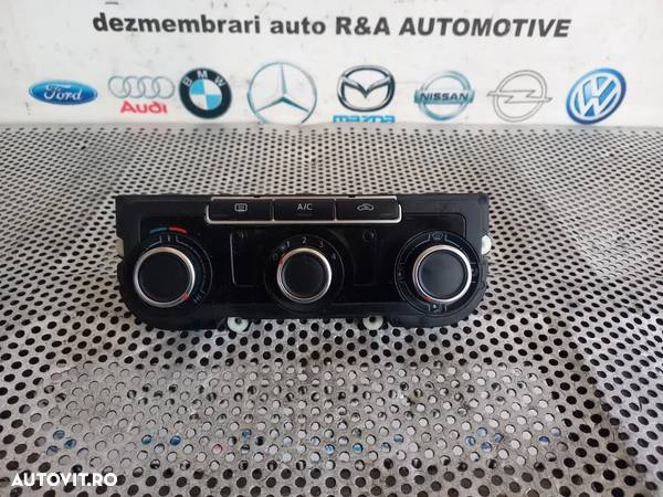 Panou Modul Comenzi Clima Ac Caldura Vw Passat B7 Golf 6 Vl Caddy An 2011-2012-2013-2014-2015 Cod 7N0907426BG - Dezmembrari Arad - 4