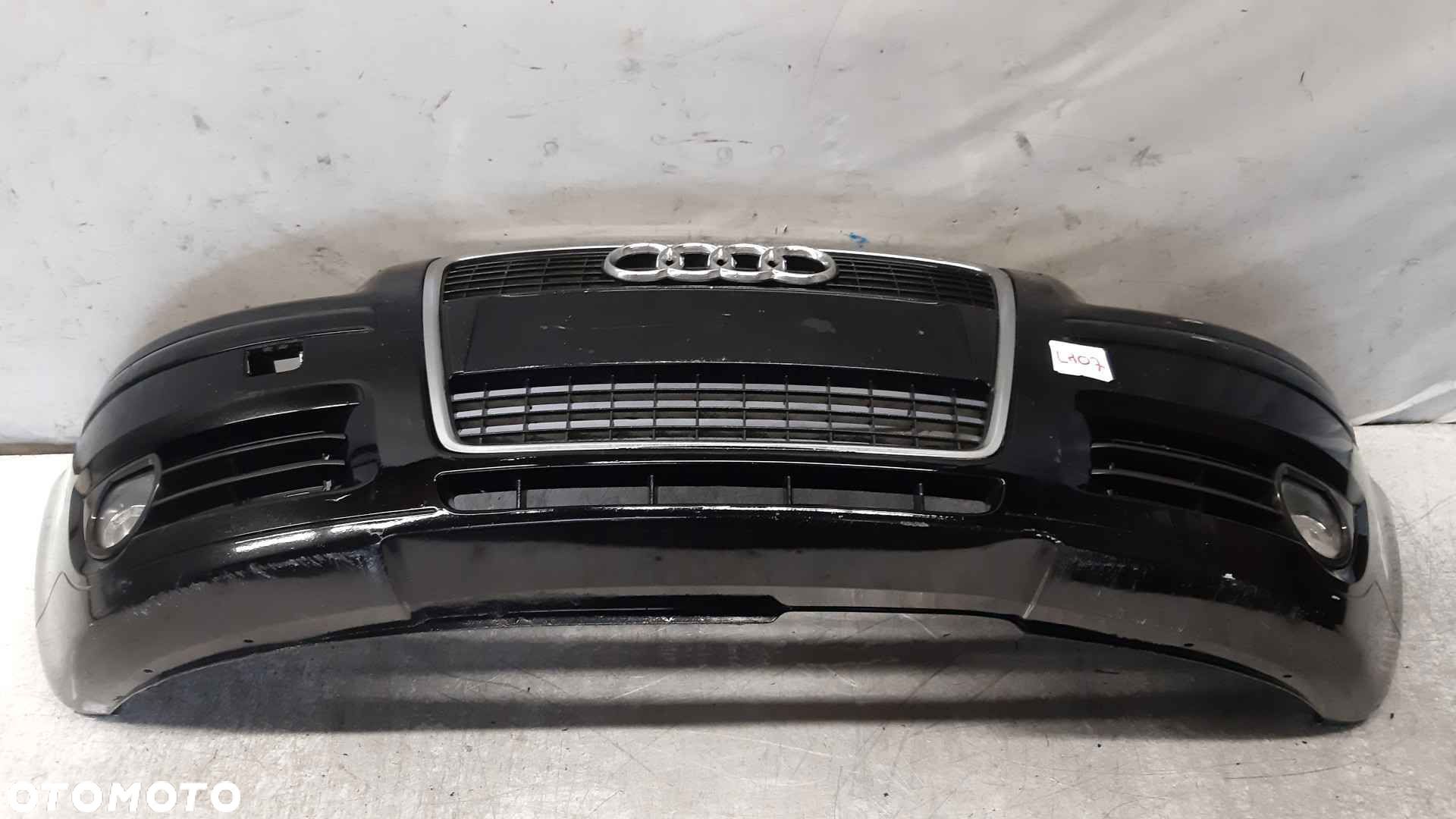 ) ZDERZAK PRZÓD PRZEDNI AUDI A3 8P LIFT FL LC9Z CZARNY HALOGENY - 1