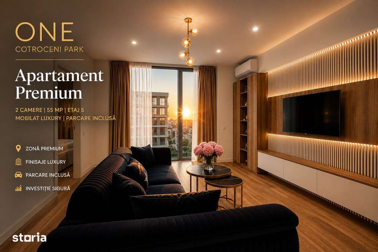Apartament Premium ONE Cotroceni Park - Mobilat Luxury - Parcare Inclusa