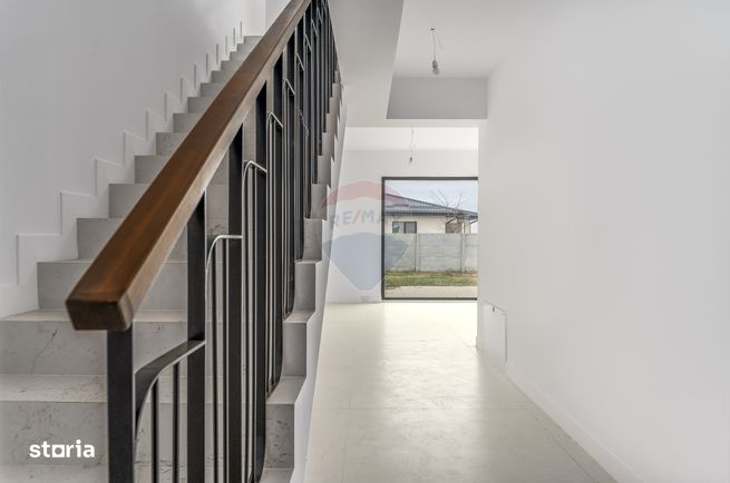 Vilă cu 4 camere de vânzare, curte, 2 locuri parcare, ansamblu inchis-8
