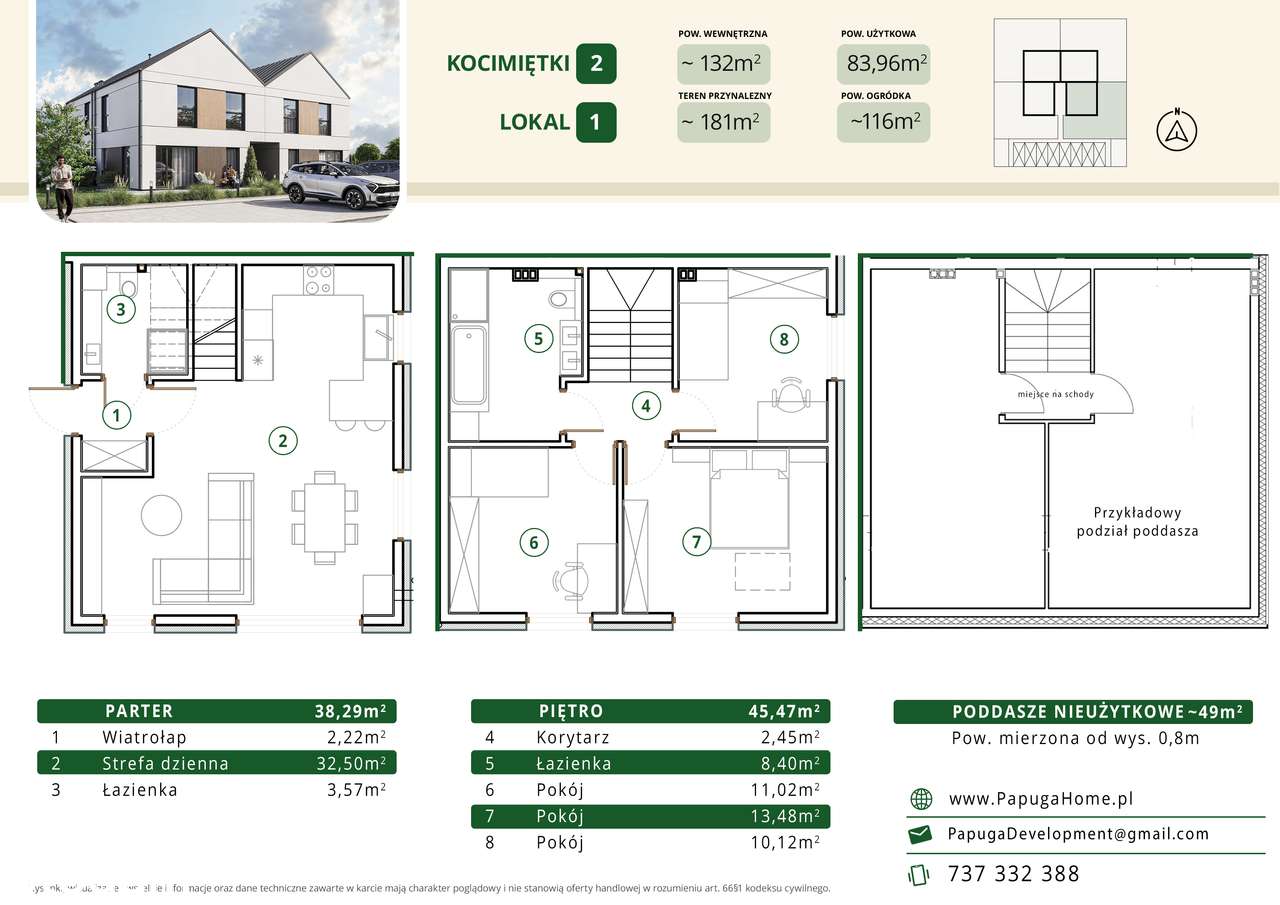 3/4 129m2, 6 pokoi, SKM,PKP, ZTM, Szkoła, Węzeł S7, na Mokotów w 10min - Pełny obrazek: 5/15