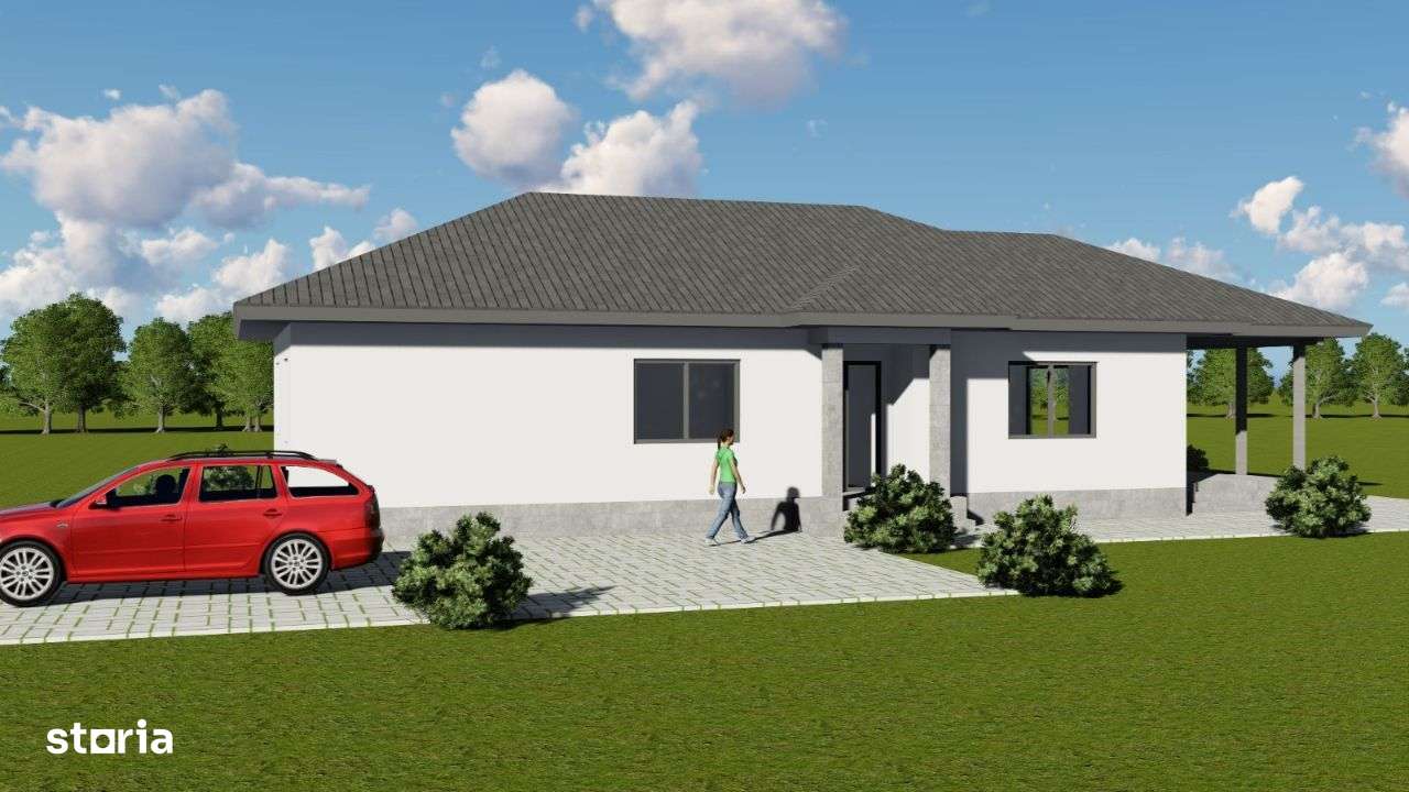 Casa pe un singur, nivel 150 mp, teren 520 mp, in Corunca - Imagine principală: 4/4