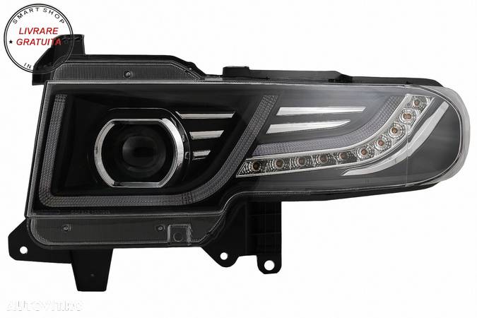 Faruri LED cu Semnal Dinamic si Grila Centrala compatibile cu Toyota FJ Cruiser XJ- livrare gratuita - 9