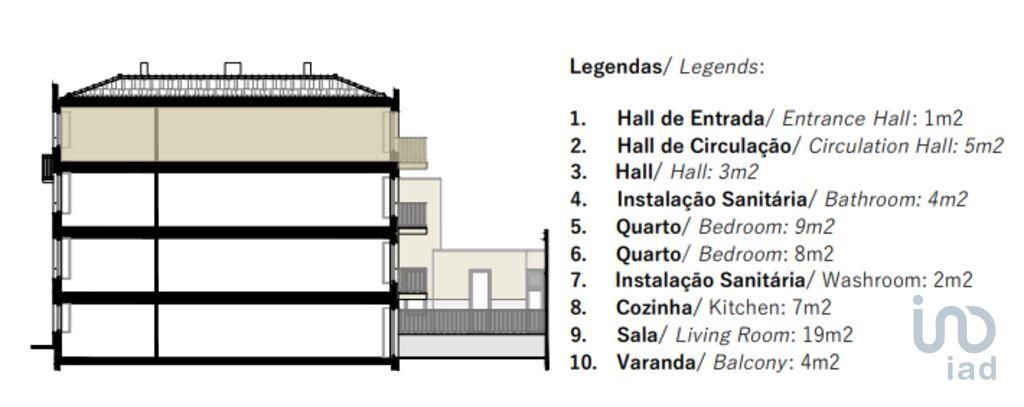 Apartamento T2 em Porto de 80,00 m2