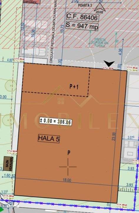 Hala de vanzare/ Spatiu industrial, 448,  teren 947 mp, Floresti - Imagine principală: 2/2