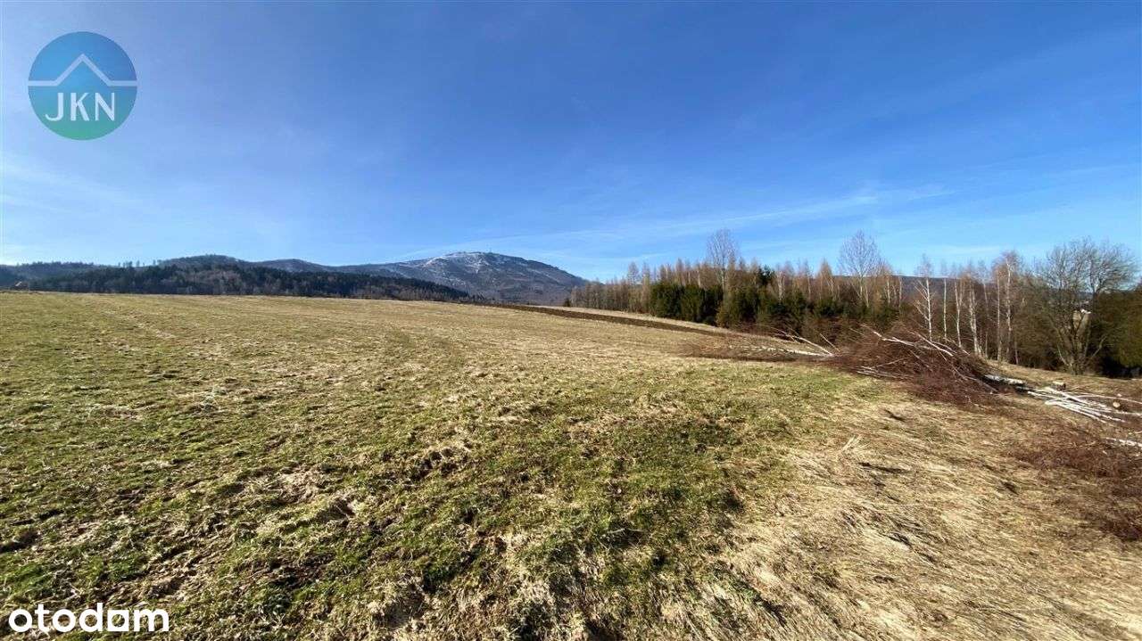 Widokowa działka u podnóża Skrzycznego w Lipowej !-1