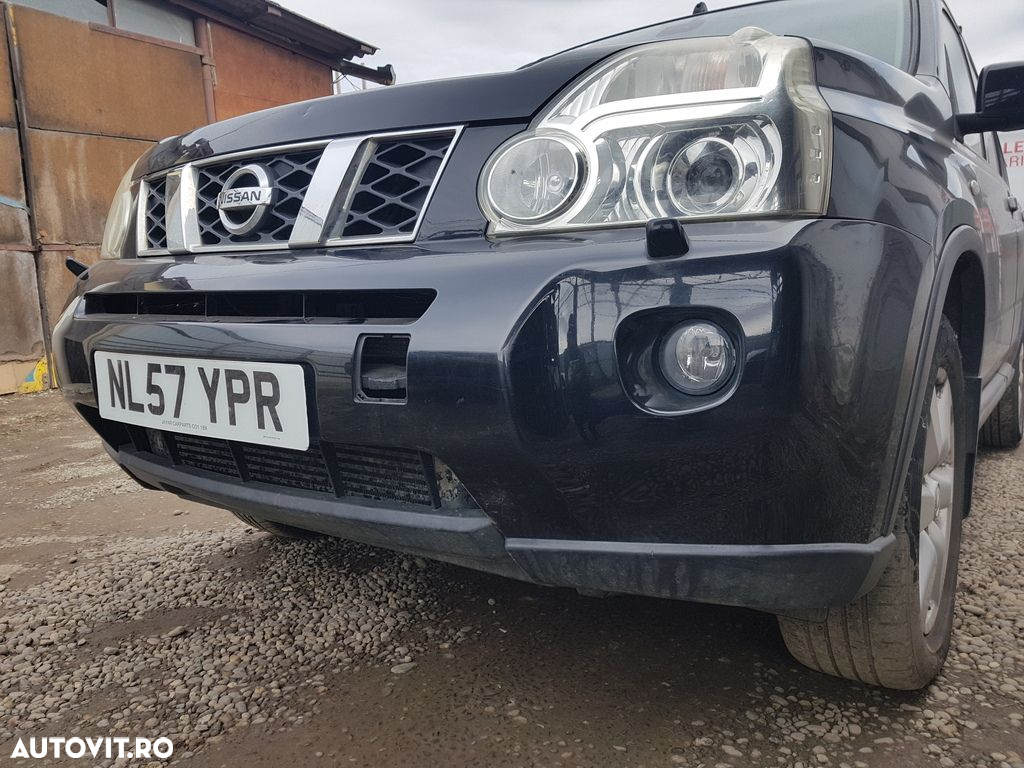 Bara fata Nissan X - Trail T31 2007 - 2013 Negru G41 (519) model cu spalatoare far - 3