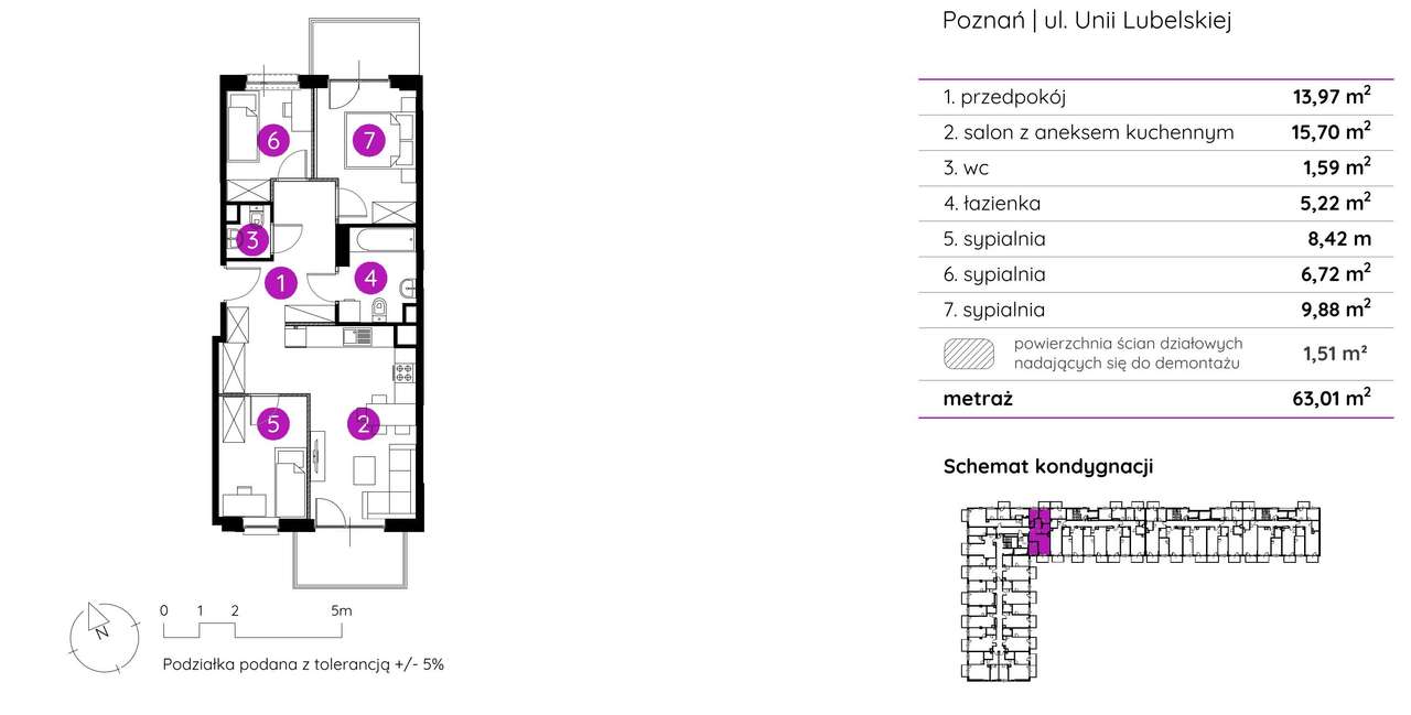 *Słoneczne 4 pokoje, 63 m2, 2 balkony/Rataje*-1