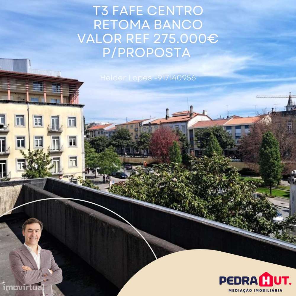 Centro de Fafe | T3 Terraço |Imóvel de banco | NEWS-0