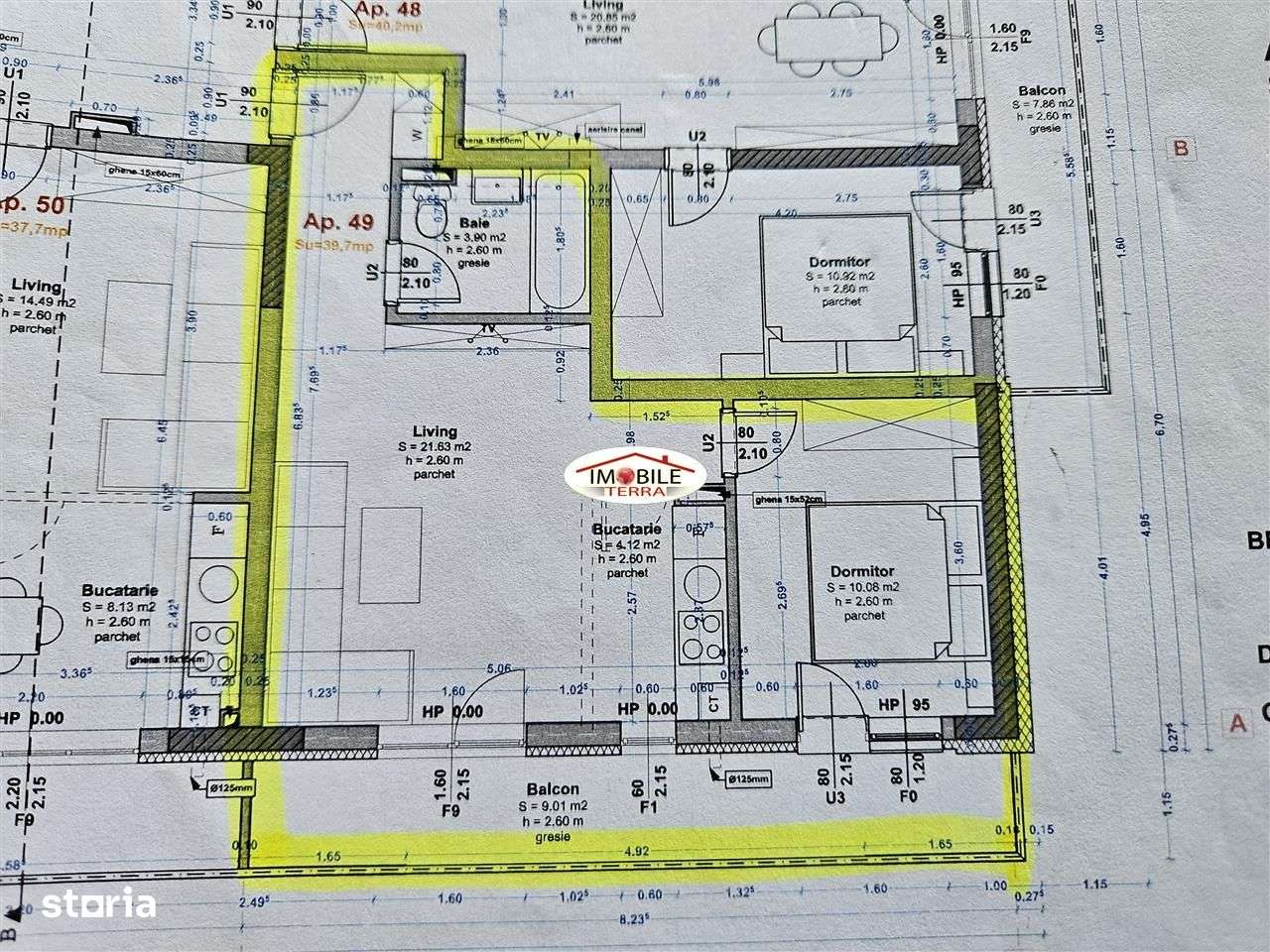 Apartament nou cu priveliste, mobilat si utilat in cartierul Magnolia-14