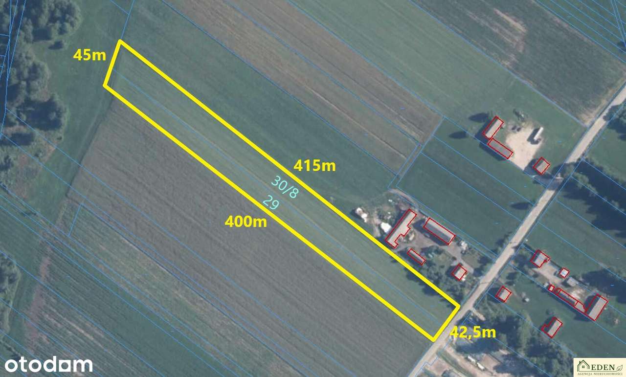 Działka bud.-rolna 1,68 ha o dużym potencjale, Karwów, gm. Trzebieszów-0