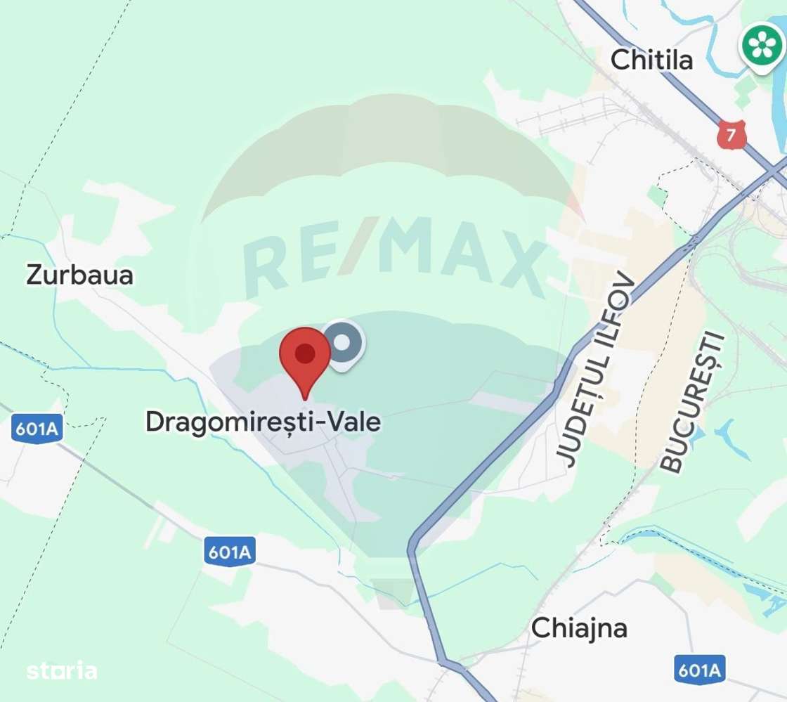 Teren Intravilan de 876mp in Dragomiresti-Vale - Imagine principală: 1/9