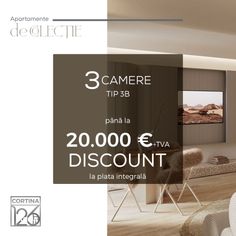 PROMO: Apt 3 camere high-end Tip 3B| CORTINA 126| Discount 20.000 Euro