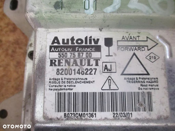 MODUŁ SENSOR AIR BAG RENAULT LAGUNA II 550758700 - 2