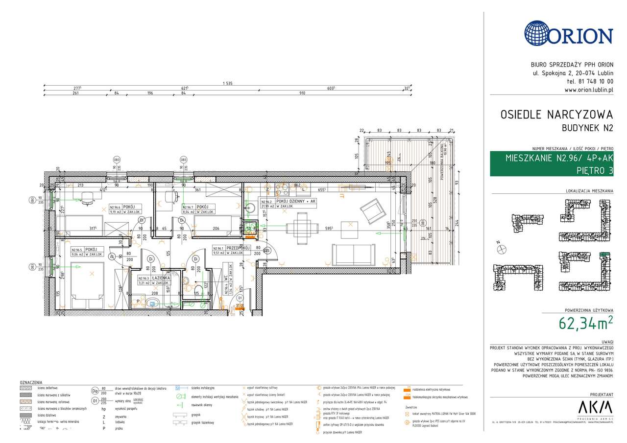 4-pokojowe mieszkanie 62m2 + balkon Bez Prowizji - Pełny obrazek: 2/7
