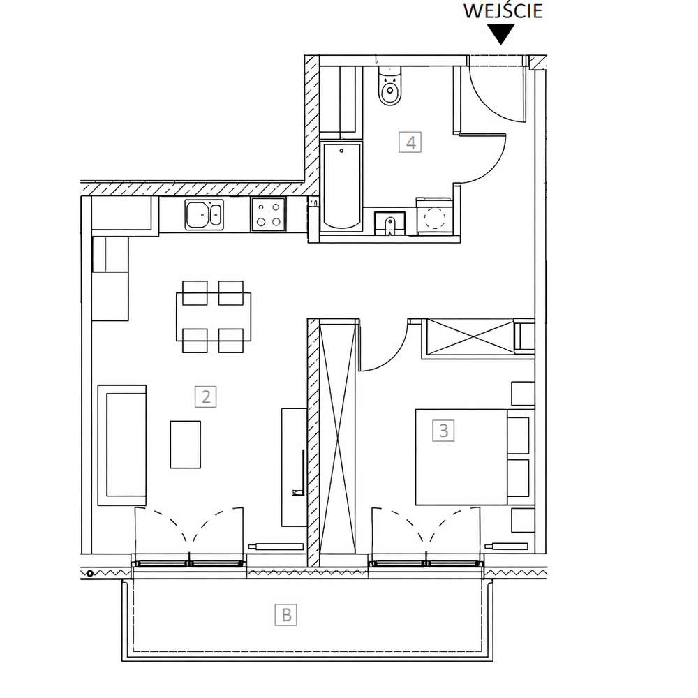 2 sypialnie* Widok na rzekę*Balkon*Klimatyzacja-9