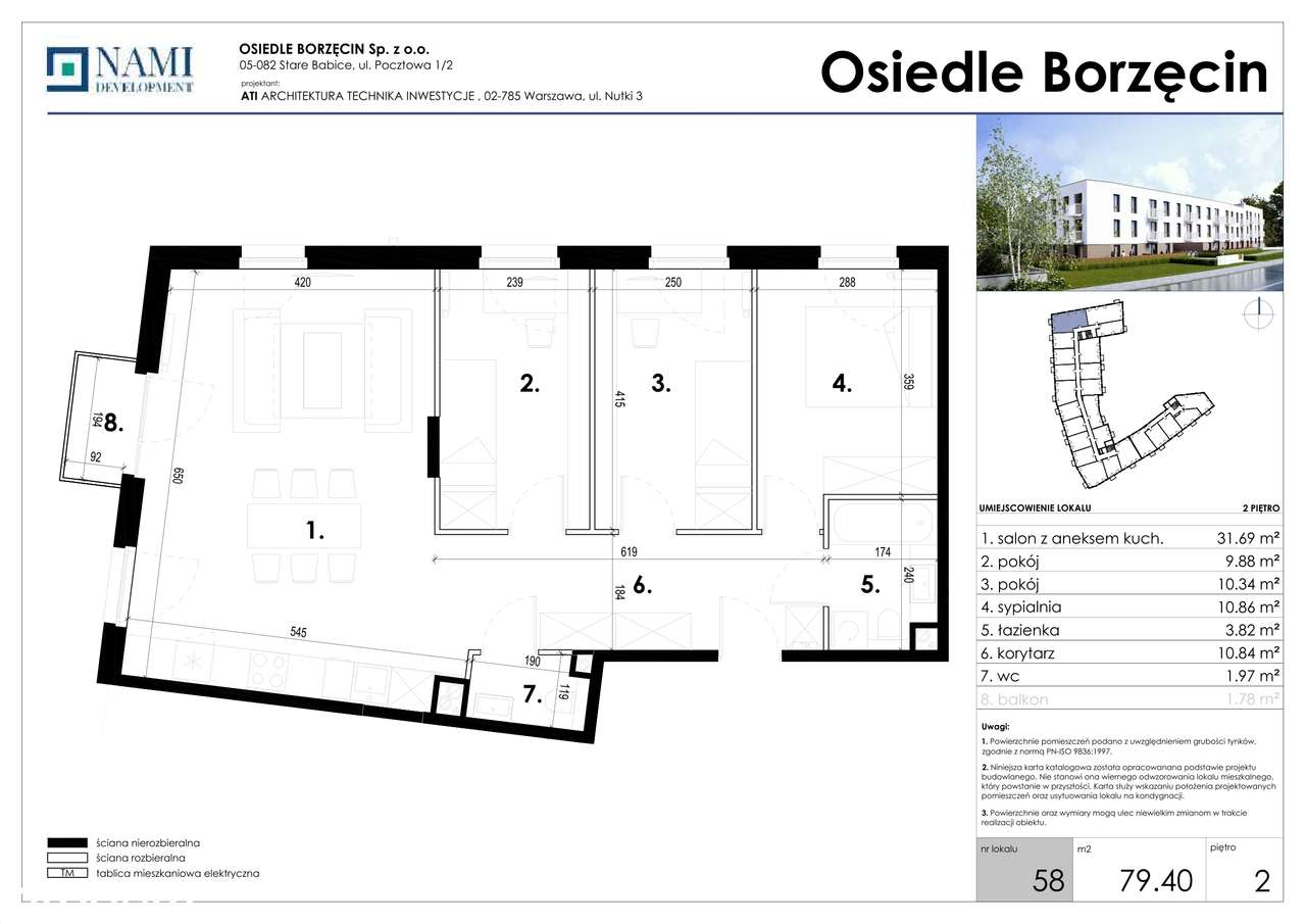 Osiedle Borzęcin | mieszkanie 58 - Pełny obrazek: 2/8