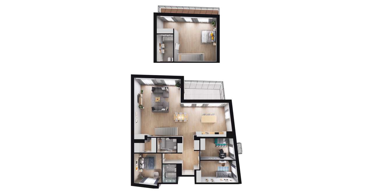 Perfumiarnia 2 | mieszkanie 163,24  m² | B.04.29 - Pełny obrazek: 3/7