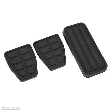 Conjunto Capas Borracha Pedais Volkswagen Golf 2 3 Seat Ibiza Caddy - 3 peças - 1