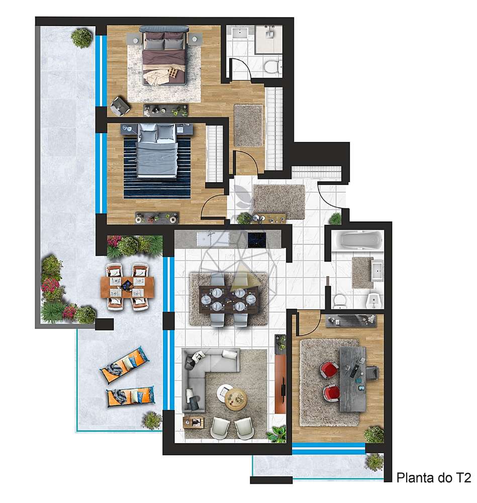 T2+1  - Condomínio Bonin Village - NOVO - Grande imagem: 4/18