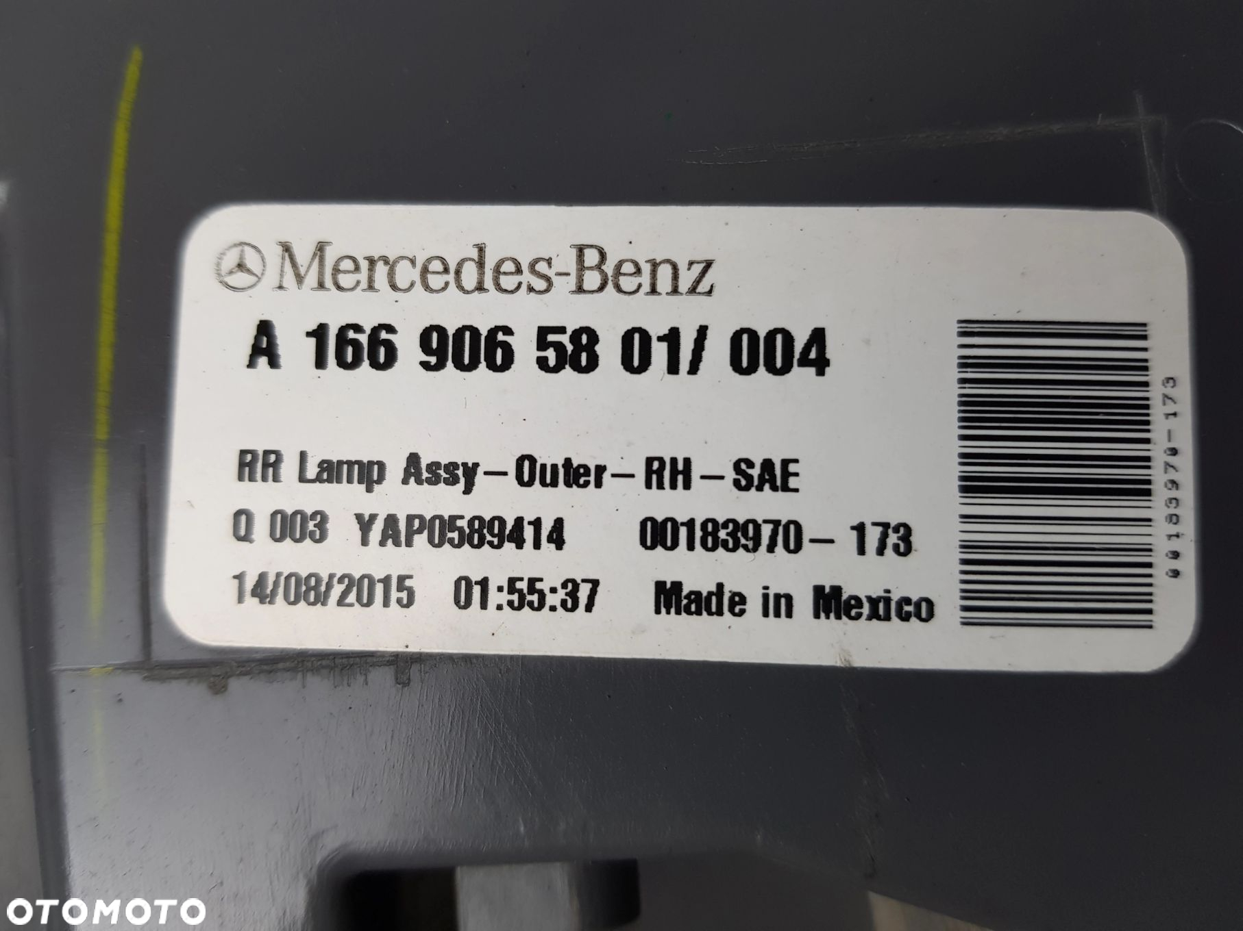 Lampa tylna Prawy Tył Mercedes GLE w166 A1669065801 - 7