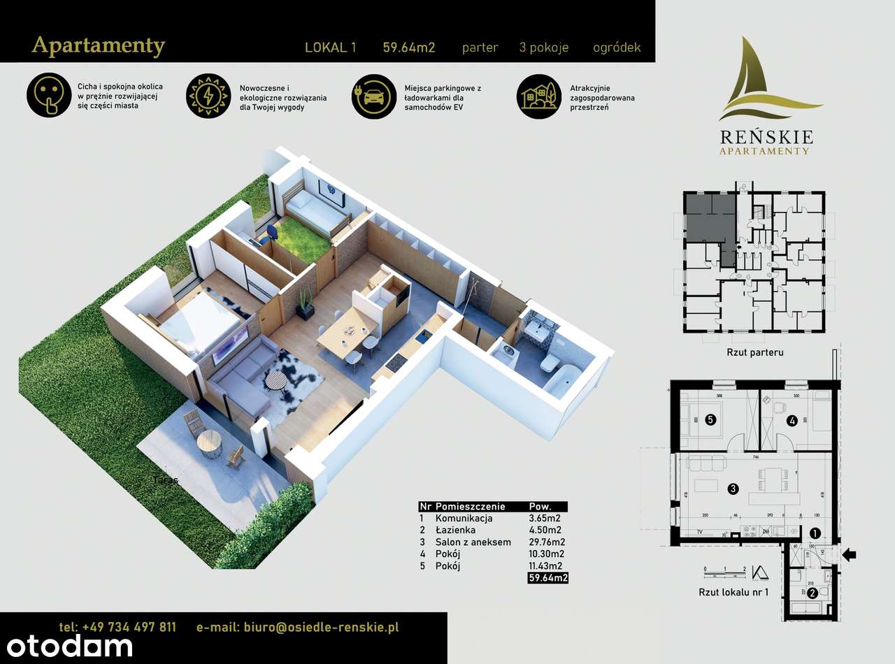 Osiedle Reńskie | mieszkanie 3-pok. | C_1 - Pełny obrazek: 2/7