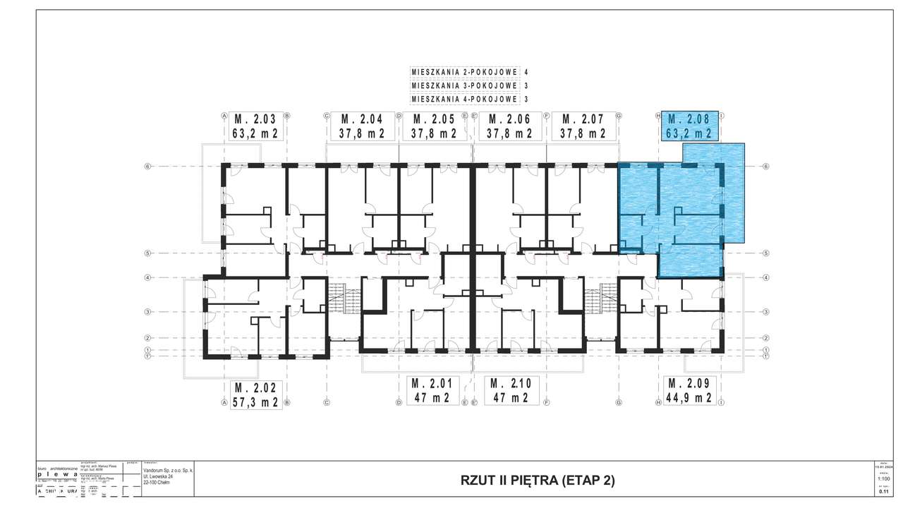 Gotowy Apartament 62,5 m² | Balkon 17,4 m² | Windy | Garaże - Pełny obrazek: 4/10