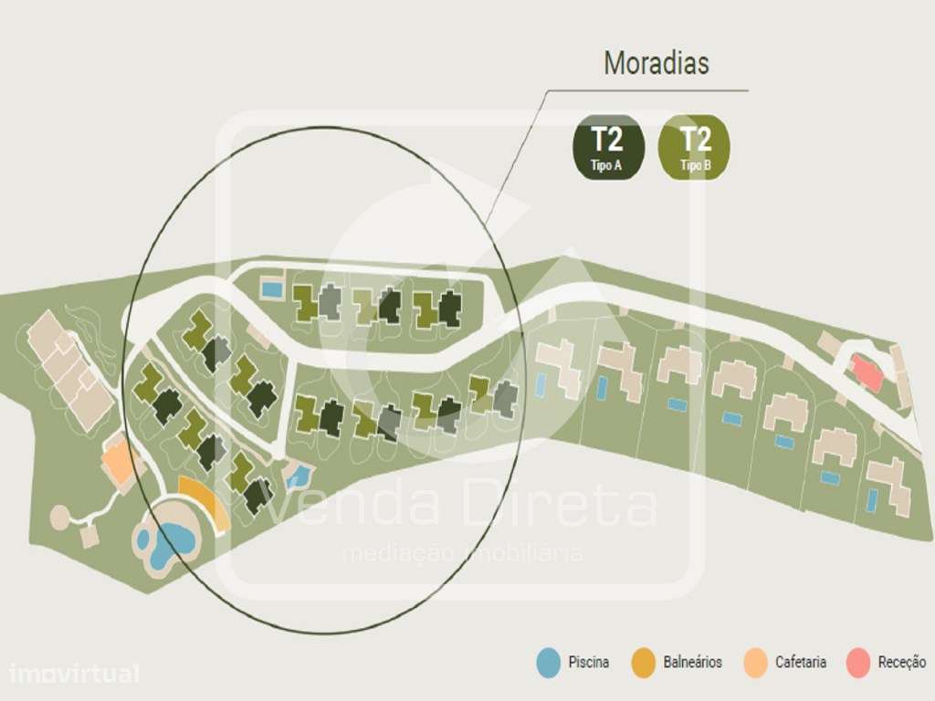 Moradia Geminada T2 com 109 m² em condomínio privado, no Carvoeiro ...-24