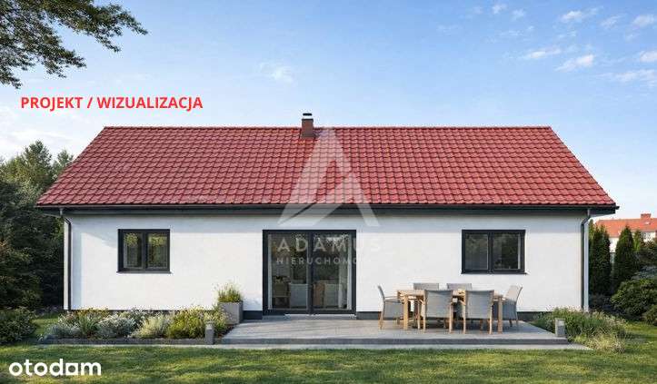 Nowy dom parterowy/ stan surowy zamknięty.-1