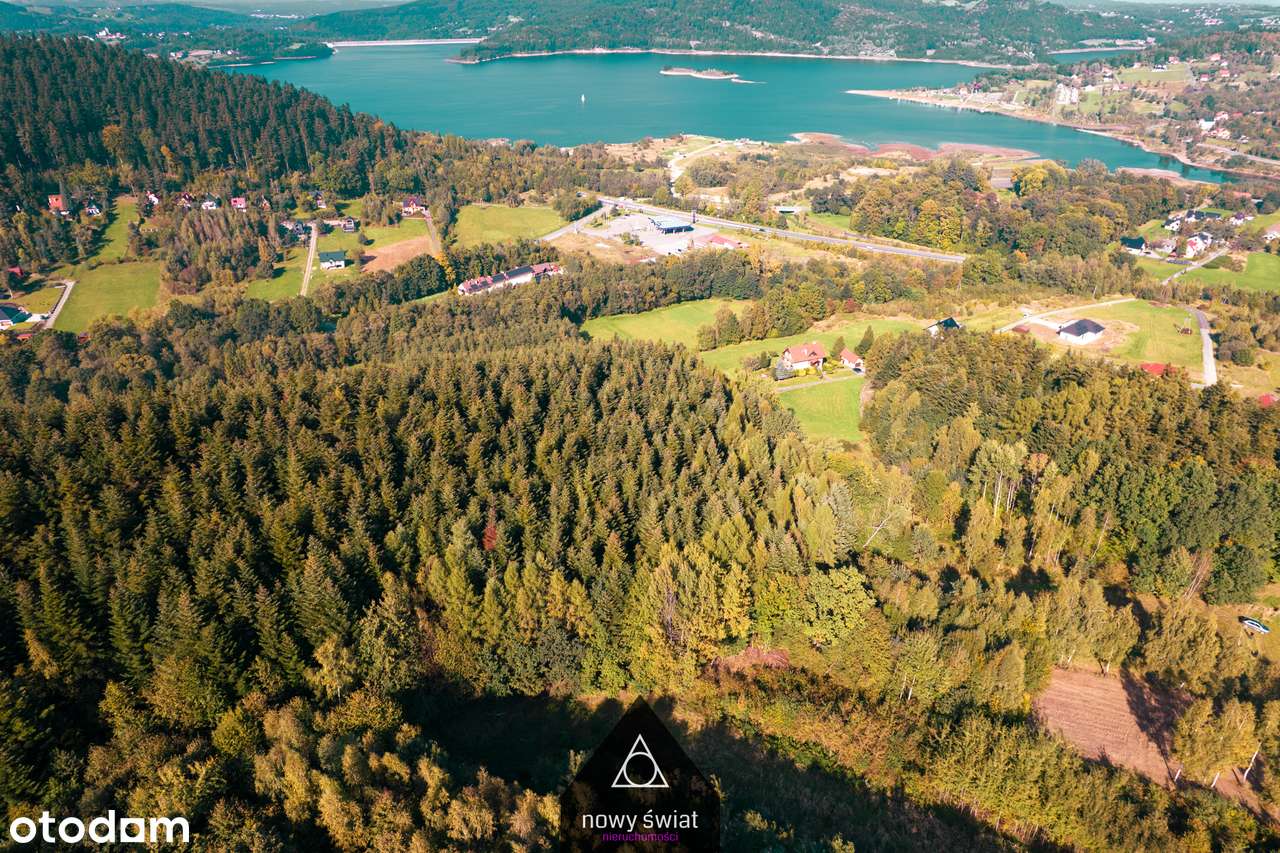 14 działek inwestycyjnych po ok. 10 arów NAD JEZIOREM Mucharz |79 ar.-4