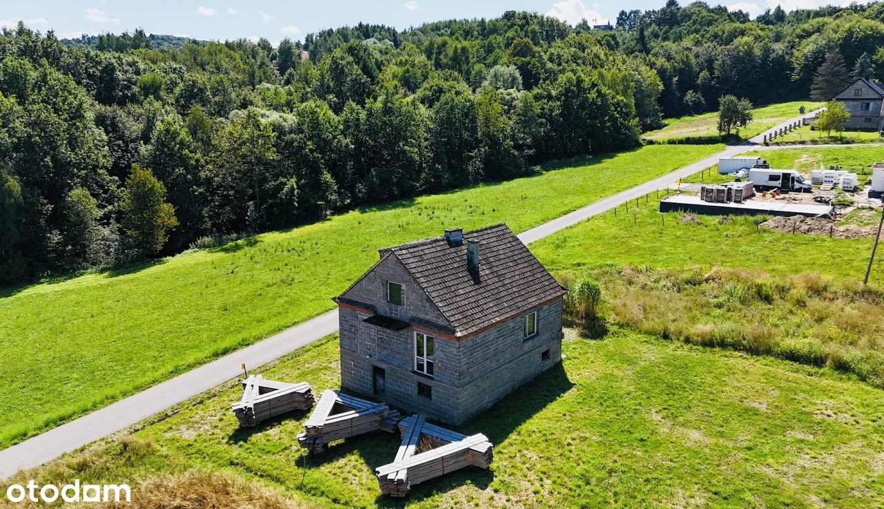 Dom z piękną działką w sąsiedztwie lasu - Grajów, pow. wielicki-0