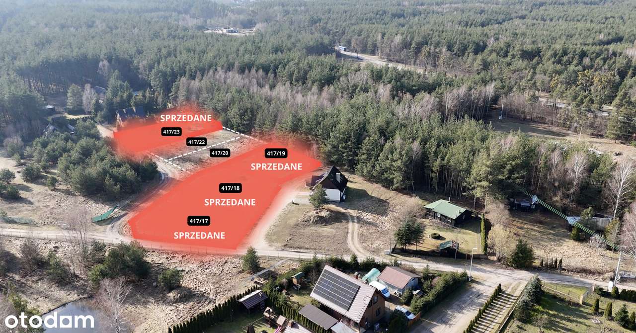 Budowlane działki w Borach Tucholskich – od 81 tys. zł!-0