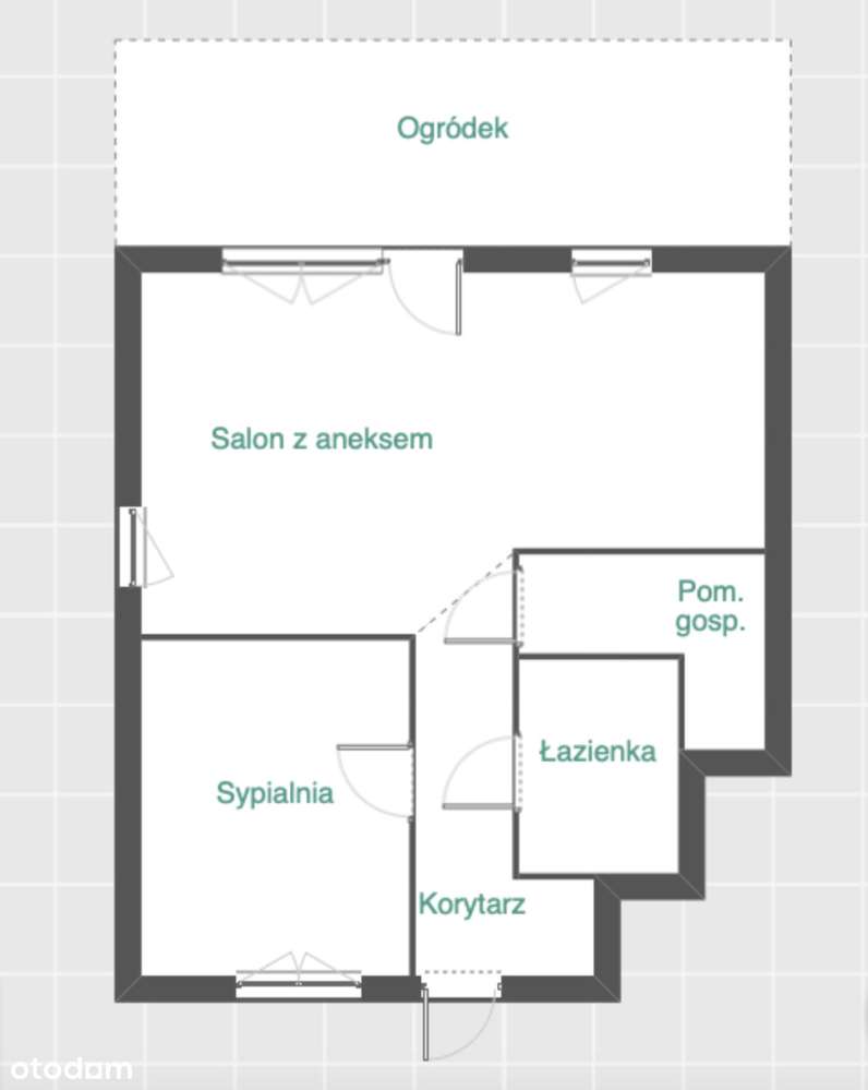 Gotowe Pod Klucz | 2 Pokoje | Bojano | Ogródek!-4