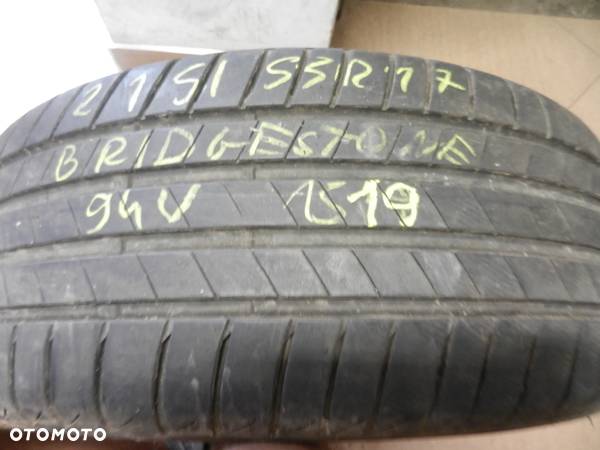 Opona pojedyńcza 215/55r17 bridgestone turanza t005 6mm lato - 1