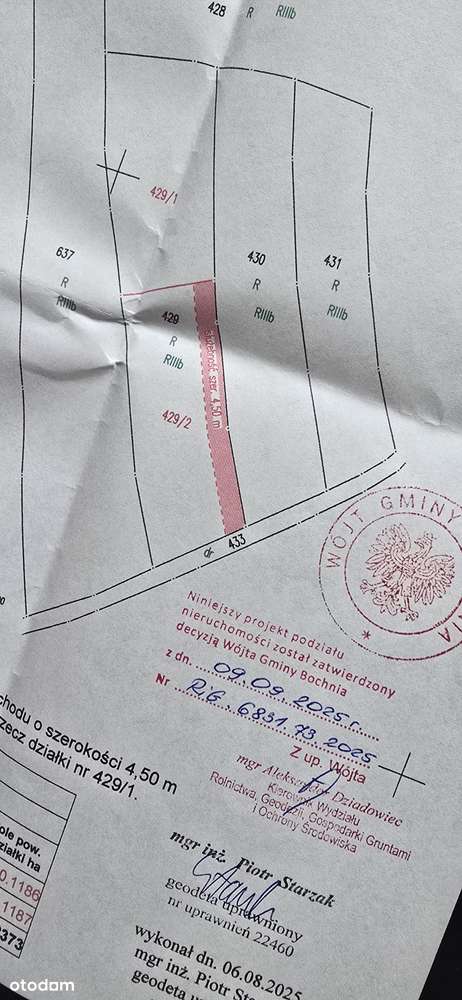 Stanisławice 2 dzialki budowlane po 12 ar - Pełny obrazek: 2/2