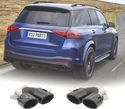 PONTEIRAS DE ESCAPE PARA MERCEDES GLE W167 19- LOOK GLE53 PRETAS - 1