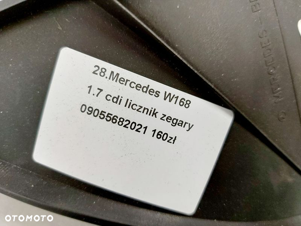 MERCEDES W168 1.7 CDI LICZNIK ZEGARY 09055682021 - 5