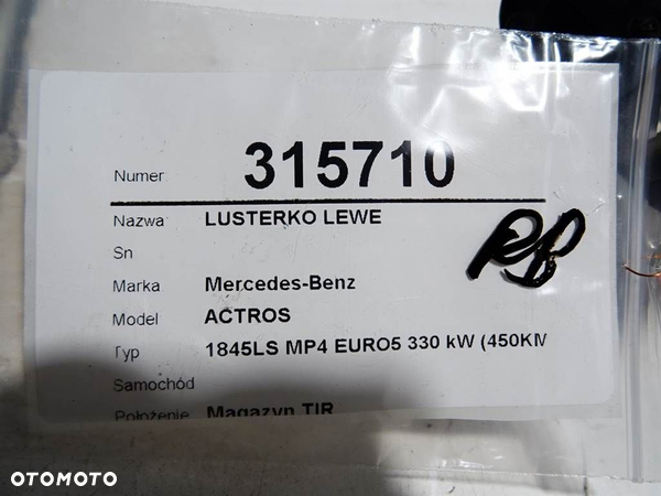 LUSTERKO LEWE MERCEDES-BENZ ACTROS MP4 / MP5 2011 - 2022 1845 L - 9