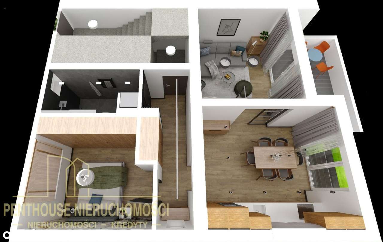 dom z możliwością podziału na 3 mieszkania - Pełny obrazek: 2/10