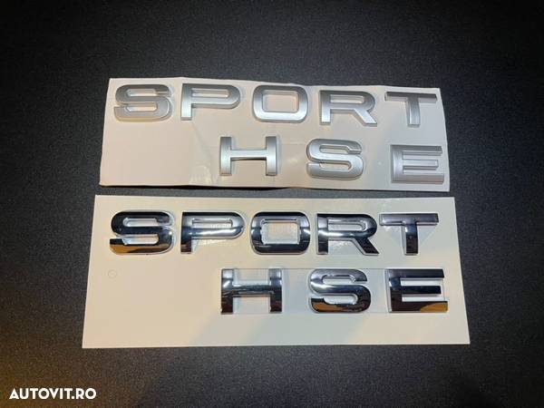 Emblema Range Rover Sport HSE gri / crom - 2